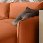 ПОРТЛЕНД Диван прямой с банкеткой терракотовый