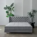 РИЧМОНД Складная кровать светло-серая, 200