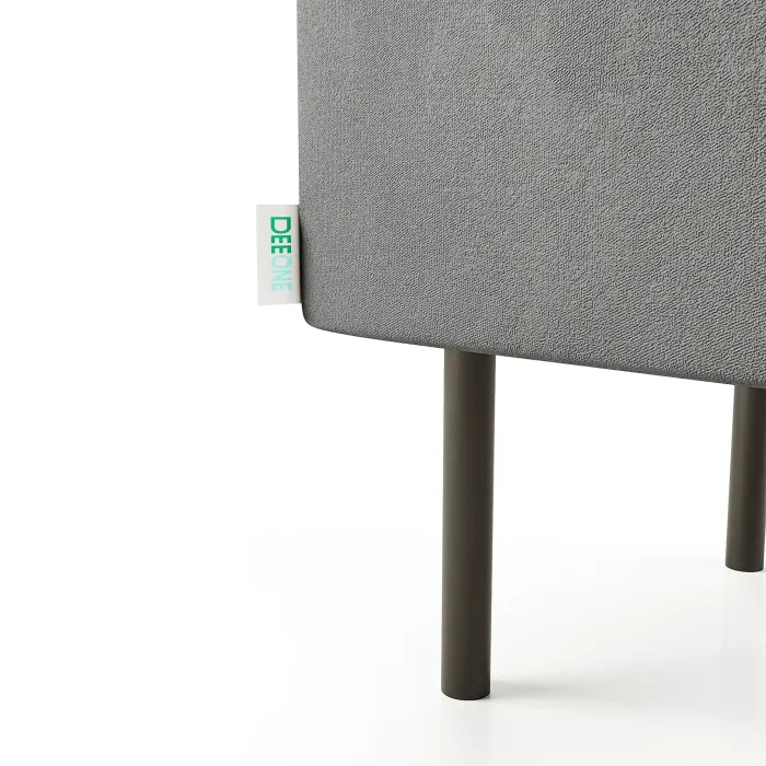 Маленькая радость Пуф прямоугольный на ножках, светло-серый