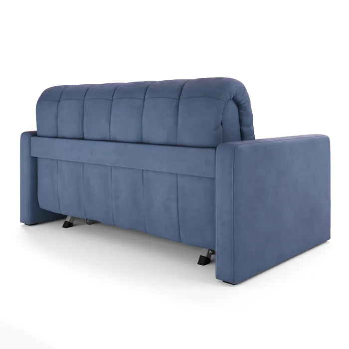 ТОКИО Складная кровать с подлокотниками серо-синяя, 160 ППУ