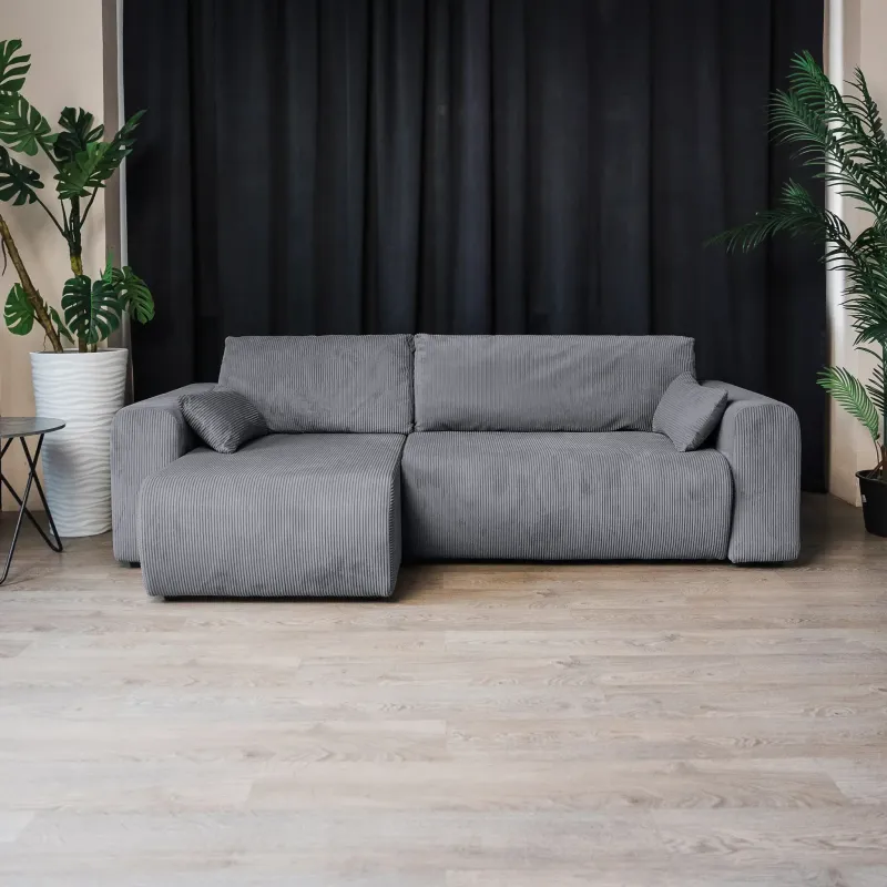 ДОЛГОЖДАННЫЙ ОТПУСК Диван угловой, серый ДОЛГОЖДАННЫЙ ОТПУСК Диван угловой, серый