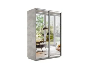 Экспенс Шкаф-купе двухдверный с зеркалом, 120х220х60, Серый