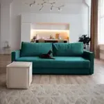 РИМИНИ Диван прямой изумрудный