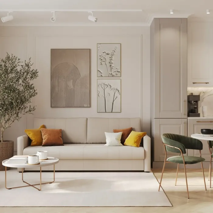 РИМИНИ Диван прямой бежевый