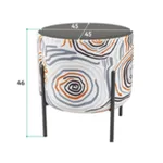 Маленькая радость Пуф круглый на ножках, серый Kobayasi