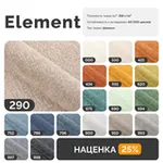 ПОРТЛЕНД 2XL Диван угловой с банкеткой светло-серый, букле