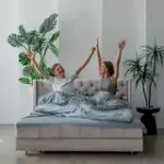 РИЧМОНД Складная кровать серо-бежевая, 160