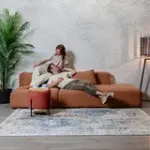 НОВЫЕ ЭМОЦИИ Диван прямой, терракотовый, банкетка справа