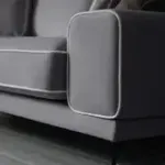 Солнечное побережье Диван прямой, галечный серый