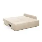ПОРТЛЕНД Диван угловой с банкеткой светло-бежевый