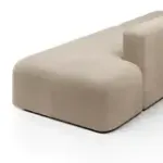 НОВЫЕ ЭМОЦИИ Диван прямой, латте, банкетка справа