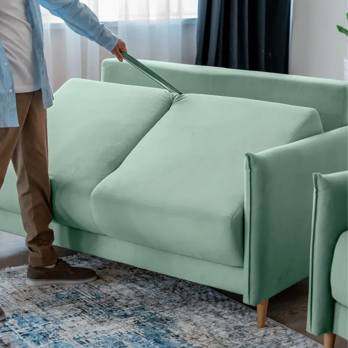 ЛУЧШИЙ ДРУГ Диван прямой мятный