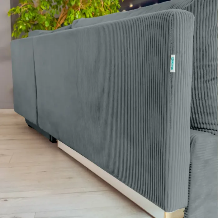 Корсо Лайт Диван угловой Cilium графитовый