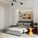 ТОКИО Складная кровать светло-серая, 160 ППУ