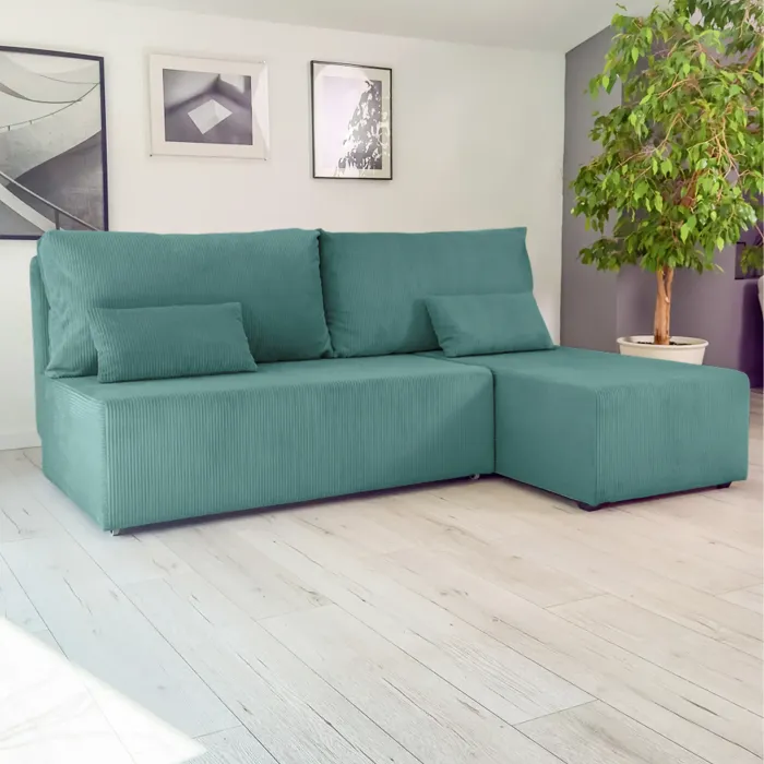 Корсо Лайт Диван угловой Cilium изумрудный