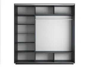 Медиум Шкаф-купе трехдверный с зеркалом, 180х220, Венге