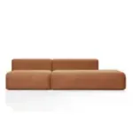 НОВЫЕ ЭМОЦИИ Диван прямой, терракотовый, банкетка справа