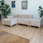 РАЙСКИЙ УГОЛОК Диван угловой бежевый, с Crash-эффектом