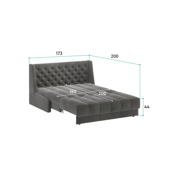 РИЧМОНД Складная кровать светло-бежевая, 160