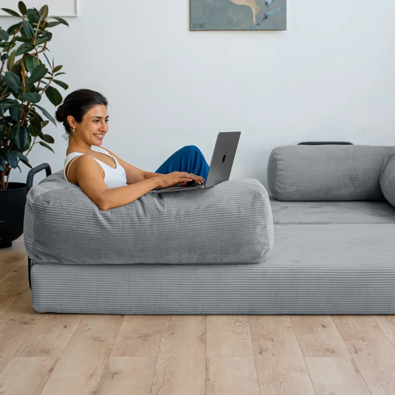 ПОЛЕЗНАЯ ПРИВЫЧКА Диван прямой, серый