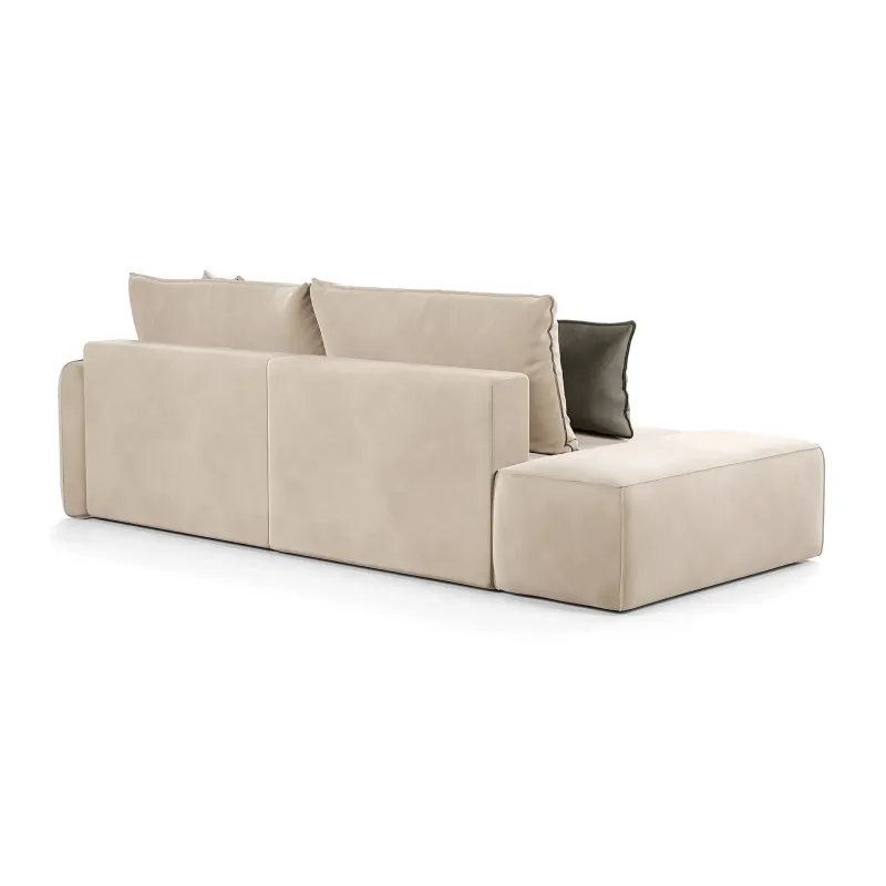 ПОРТЛЕНД Диван угловой с банкеткой светло-бежевый ПОРТЛЕНД Диван угловой с банкеткой светло-бежевый