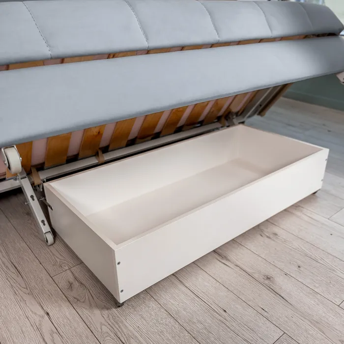 ТОКИО Складная кровать светло-серая, 160 ППУ