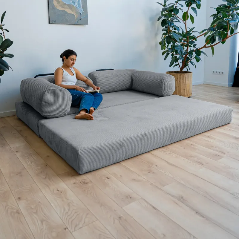 ПОЛЕЗНАЯ ПРИВЫЧКА Диван прямой, серый