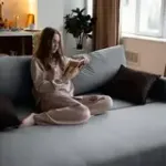 РИМИНИ Диван прямой светло-серый