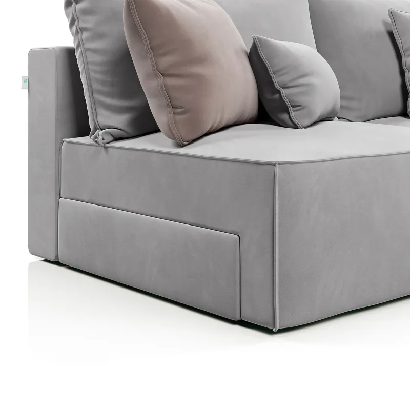 ПОРТЛЕНД Накладка для бельевого ящика, светло-серая