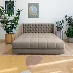 РИЧМОНД Складная кровать серо-бежевая, 160