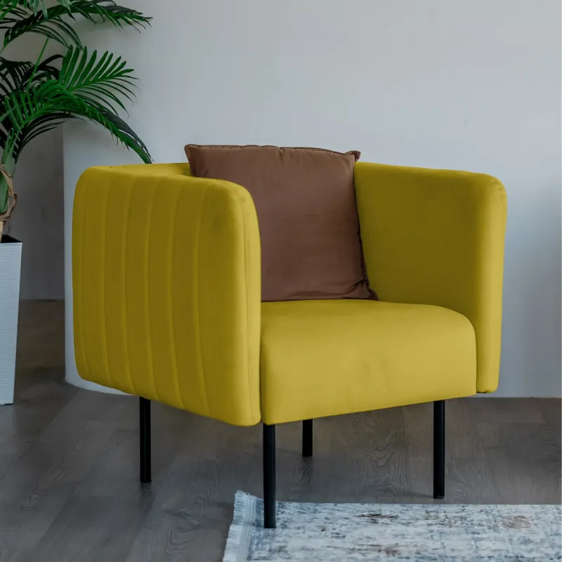 РИО Кресло тканевое горчичное РИО Кресло тканевое горчичное