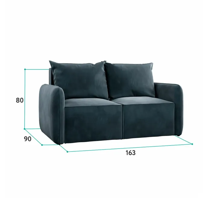 ПОРТЛЕНД МИНИ Диван прямой серый