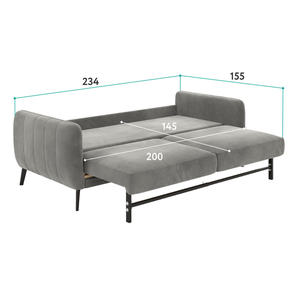 СЧАСТЛИВЫЙ ДЕНЬ Диван прямой, темно-оливковый