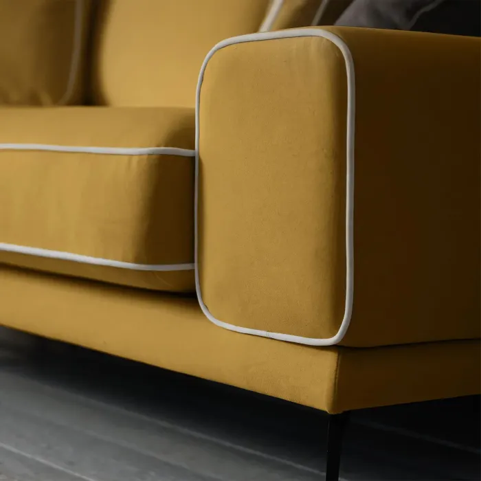 Солнечное побережье Диван прямой, медово-желтый