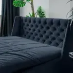 РИЧМОНД Складная кровать темно-синяя, 200