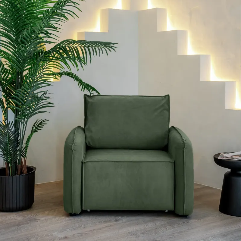 ПОРТЛЕНД Кресло-кровать зеленое