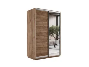 Медиум Шкаф-купе двухдверный с зеркалом, 140х220, Золотистый