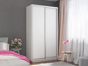 Хит Элемент Шкаф-купе двухдверный, 120х220, Белый