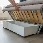 РИЧМОНД Складная кровать серо-бежевая, 185