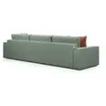 КОРСО XL Диван тканевый прямой темно-зеленый