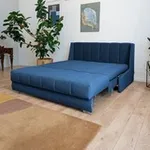 ВЕНЕЦИЯ Складная кровать темно-синяя, 145