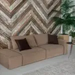 ПОРТЛЕНД Диван прямой с банкеткой бежевый