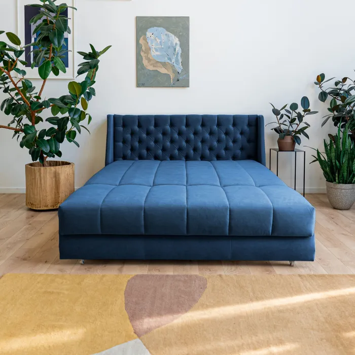 РИЧМОНД Складная кровать темно-синяя, 185