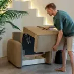 ПОРТЛЕНД Кресло-кровать бежевое