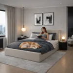 ЭНЕРГИЯ УТРА Двухспальная кровать, бежевая