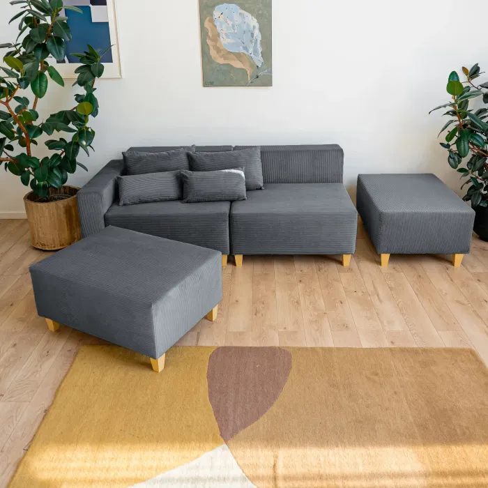 РАЙСКИЙ УГОЛОК Диван угловой графитовый