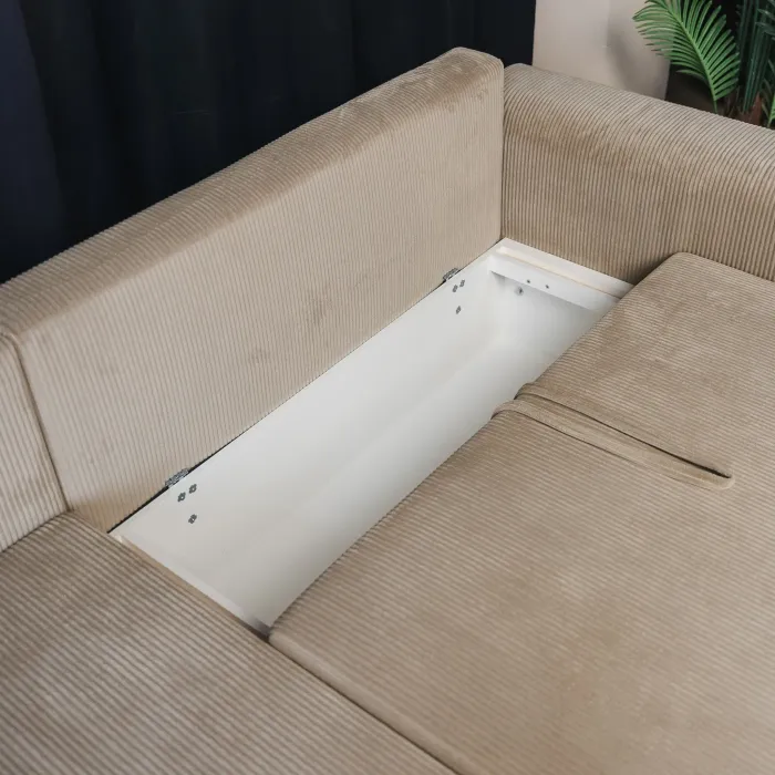 ДОЛГОЖДАННЫЙ ОТПУСК Диван угловой, бежевый