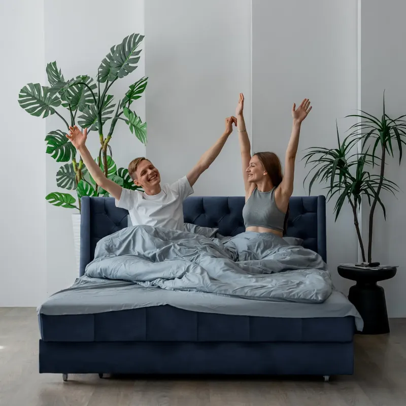 РИЧМОНД Складная кровать темно-синяя, 200