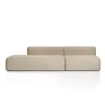 НОВЫЕ ЭМОЦИИ Диван прямой, латте, банкетка слева