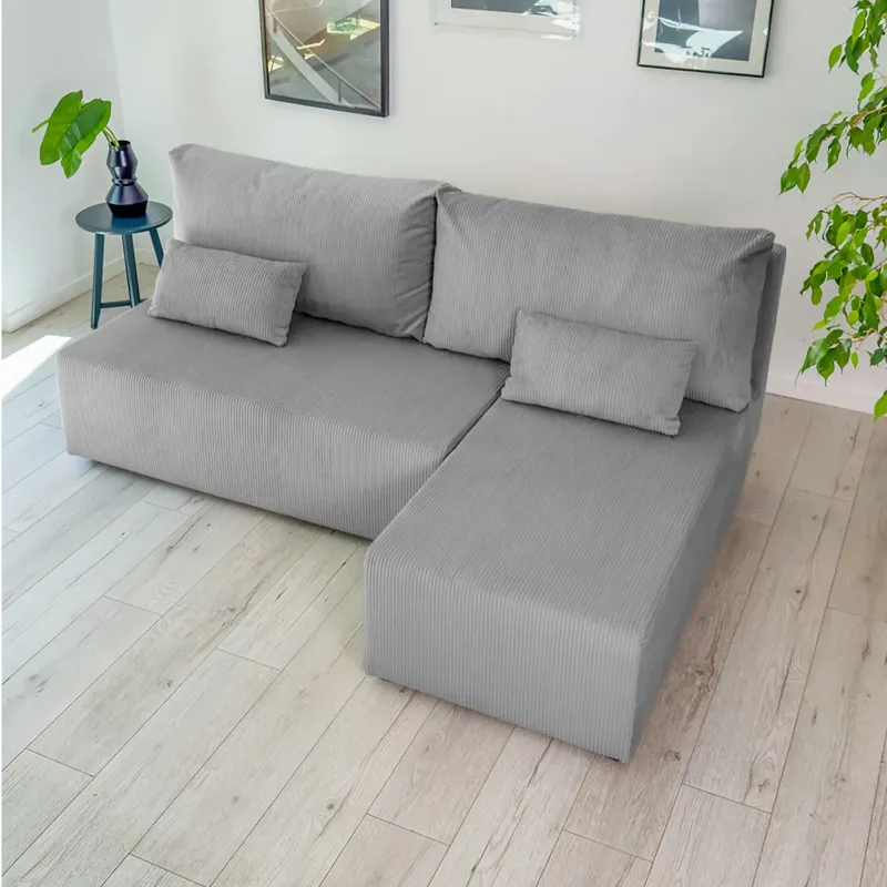 Корсо Лайт Диван угловой Cilium серый